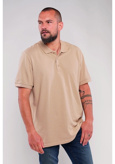 Gabria Polo Yaka Erkek T-shirt Vizon