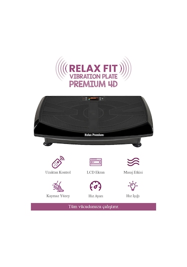 Fit Premium 4d-7in1 Vibration Plate Titreşimli Spor Egzersiz Çok Renkli