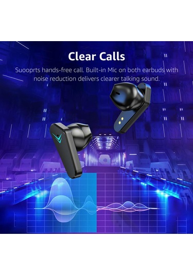 Mufunye X15 Gerçek Kablosuz Stereo Müzik Kulaklığı Bt5.0 Düşük Gecikmeli Oyun Kulaklığı Ter Geçirmez Spor Ku