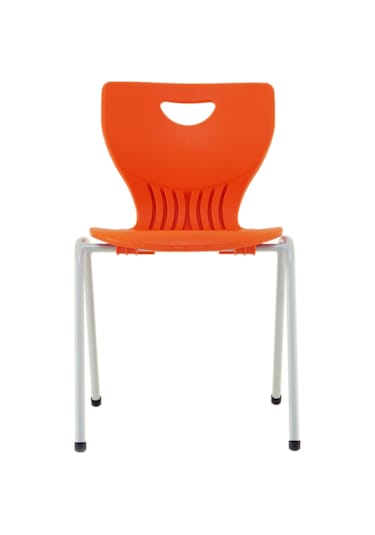 Turuncu Plastik Sandalye 2 Adet Turuncu