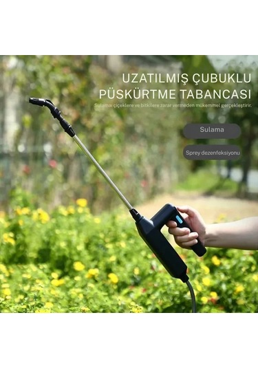 Monozone Basınçlı 7.4v Püskürtücü Lityum Pil Sulama Tabancası