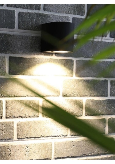 Tek Yönlü Iç - Dış Mekan Dekoratif Aplik 8 Renk Seçenekli Beyaz