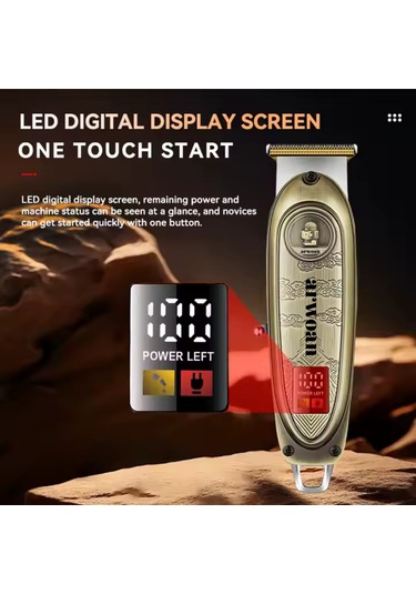 Profesyonel Saç Ve Sakal Kesimi İçin Dayanıklı Ve Şık Tıraş Makinesi