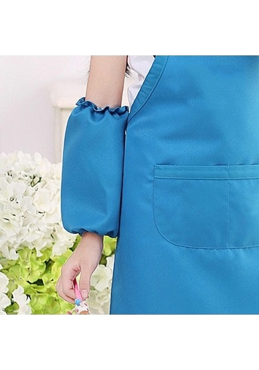 Tek Sones Renk: Mavi Manşet Kolları Giysileri, Çocuk Çizim Boyama Beden Kz Diğer Diğer