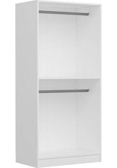 Minar Kale Country 2 Kapak Zincir Dolap -eskitme Beyaz 210cm Beyaz