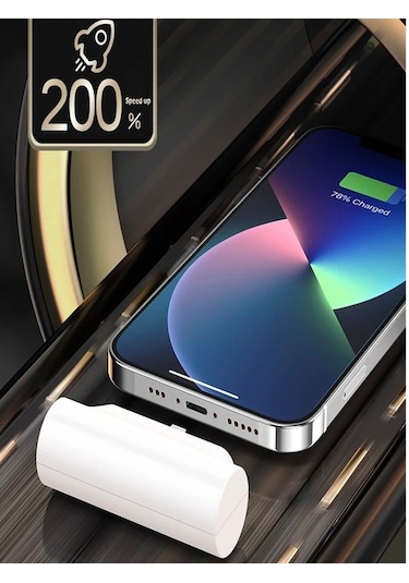 Çelikwork PWQ93 5000 Mah Elektronik Taşınabilir Batarya Powerbank Beyaz