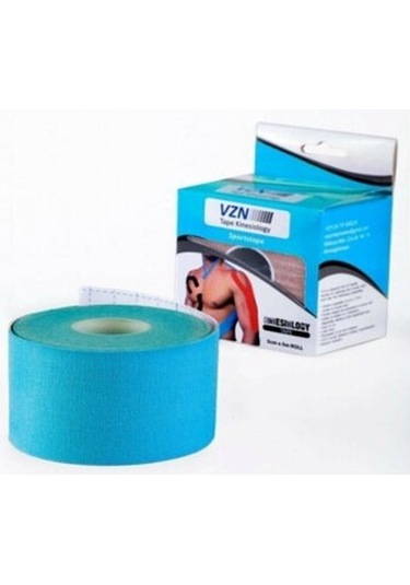 Vzn Ağrı Bandı Original Kinesiology Tape 5 x 5 CM Mavi