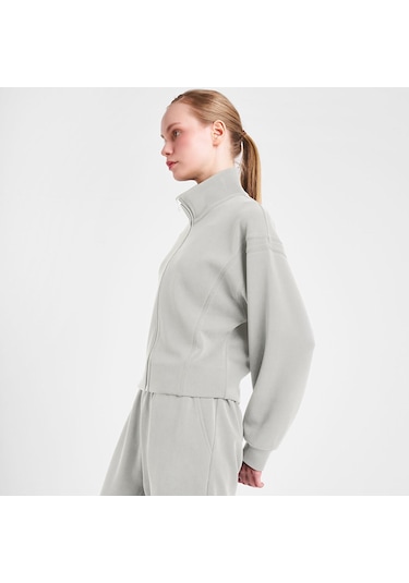 Lescon 25n-2105 Fermuarlı Sweatshırt Ekru