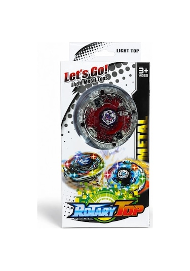 Metal Beyblade Rotary Top Işıklı Tekli Savaş Topacı Kutulu