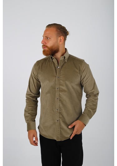 Brango 13345 Erkek Spor Gömlek Bej