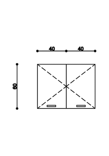 80 Cm Eylül Mutfak Üst Modül Beyaz