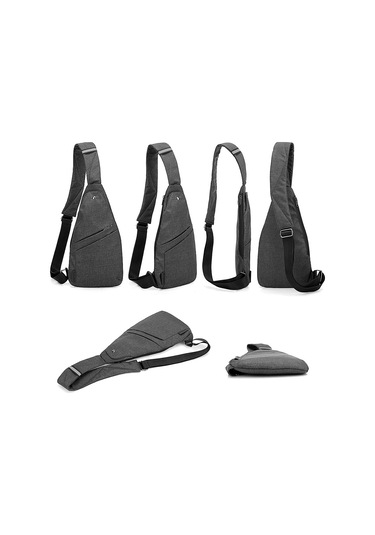 Dianziye Erkekler İçin Polyester Anti-kaçırma Göğüs Çantası - Spor, İş Ve Çağrı Kullanıma Uygun Mavi Renk