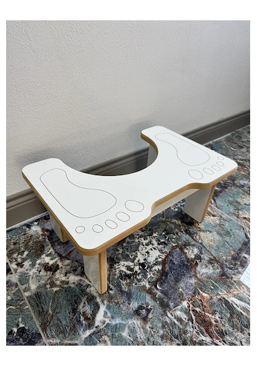 Beyaz Klozet Çömelme Ayak Taburesi, Wc Basamak,