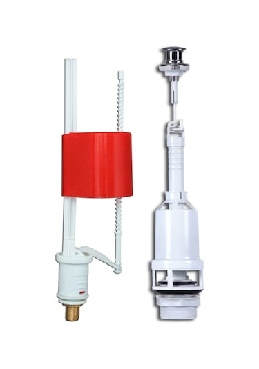 Visam Starmax Çekmeli Rezervuar İç Takım Zeplin Flotörlü 608-001 Kırmızı