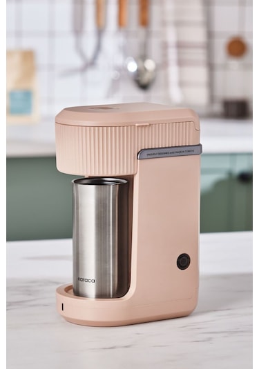 Karaca Mono Personal Filtre Kahve Makinesi + İnox Kişisel Termos