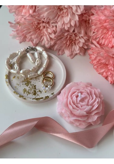 Lavalova Hediye Mum Ve Tepsisi Seti 178071586 Beyaz