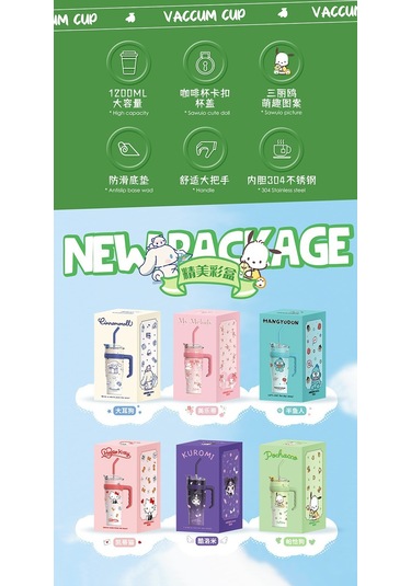 Big Mac Yalıtımlı Bardak Büyük Kapasiteli Su Bardağı 1200 Ml Mor - Pembe