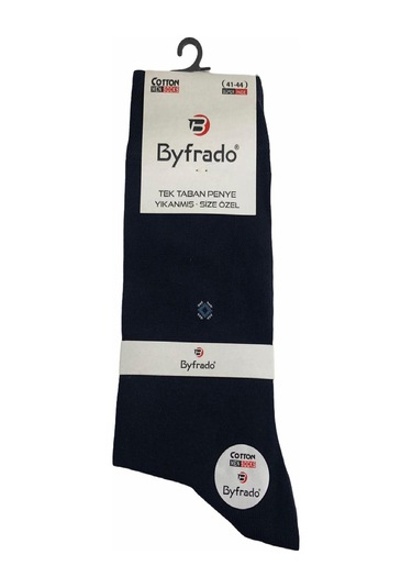 Yazlık Dikişsiz Pamuklu Erkek Çorabı-Lacivert