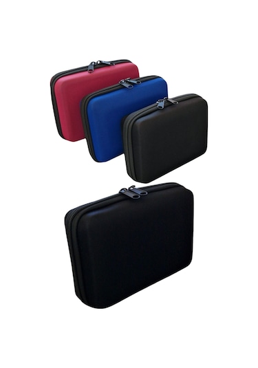 Makyaj Çantası Sert Kapaklı Kozmetik Seyahat Organizeri Siyah