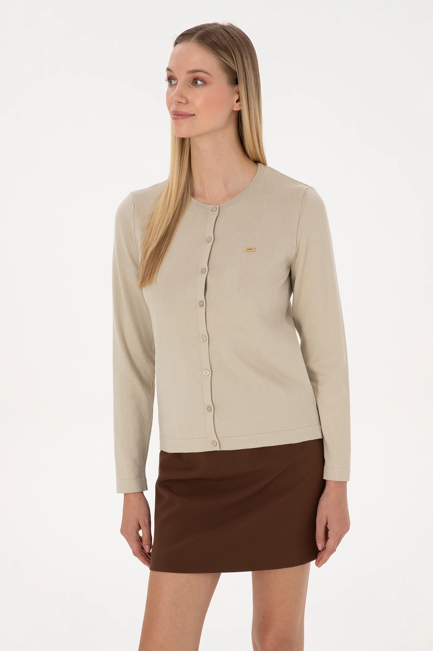 U.s. Polo Assn. Kadın Açık Haki Hırka Triko 50307719-vr183 Acık Hakı