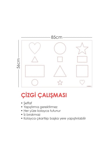 Çizgi Çalışması Yazı Tahtası Akıllı Kağıt Tahta Kalem Hediyeli 85