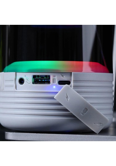 T&g Tg369 Usb Sd Kart Fm Radyo Bluetooth Destekli Taşınabilir Rgb Işıklı Wireless Hoparlör Ses Bombası
