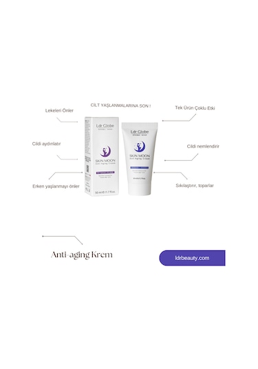 Ldr Globe Skin Moon  Cream 50 ML +  Serum 50 ML