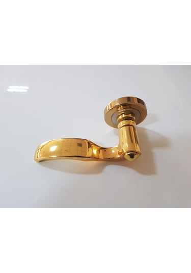 Çelik Kapı Kolu Rozetli Prinç Hanedan Altın Sol