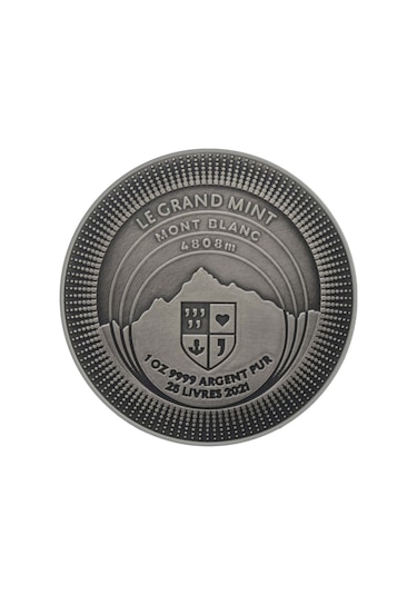 AgaKulche Mont Blanc Dark 2021 Gümüş Sikke Coin