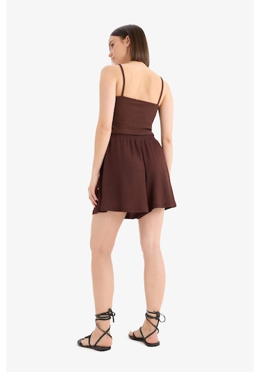 DeFacto Coool Loose Fit Bürümcük Şort A6223AX25SMBN533 Kahve