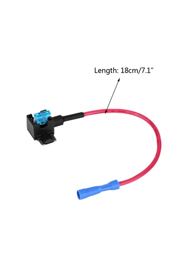 Konesam 10 Adet Mavi Terminal Sigorta Alıcı Seti + 15a Mini Sigorta Levhası - Dairesel Korumalı, Kablosuz Kurulum, Dıy Uygulamalar İçin Dayanıklı 15