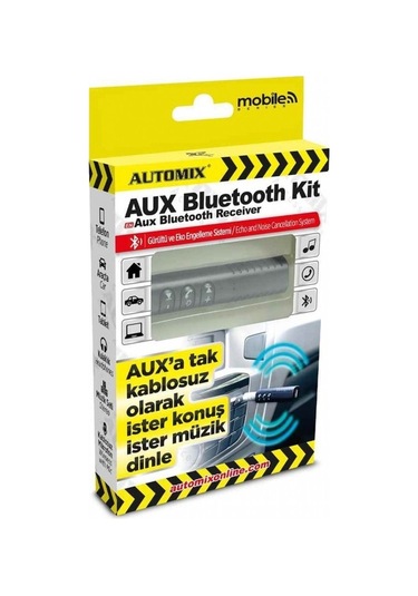 Aux Bluetooth Kit Dönüştürücü Aux'a Tak Kablosuz Olarak İster Konuş İster Müzik Dinle