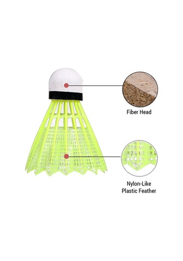 Flybuy Ve Tüylü Topu Stabil Sporları Seti Regaıl Plastik Mekan İçin İç/dış Dayanıklı Badminton 12'li - Up