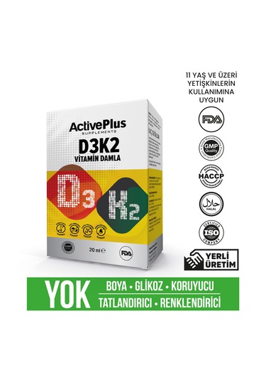 Active Plus D3k2 Vitamin Drop