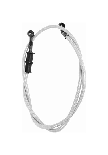 Konesam Motosiklet Fren Hortumu Gümüş 1200mm - Dayanıklı Çelik Dokuma + Pvc - 10mm 28 Banjo - Enduro, Motokros Uyumlu - Fren Hassasiyeti Artırıcı