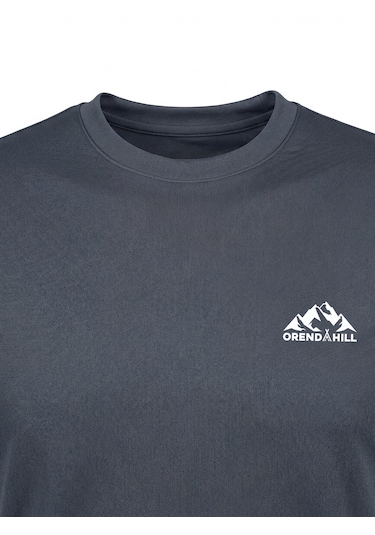 Orendahill Erkek Spor Tişört Hızlı Kuruyan Esnek Regular Fit Basic Gym Activewear Antrasit