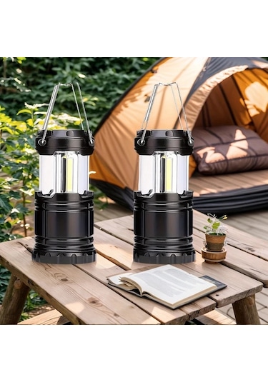 Xuweiwei 4 Adet Kamp Lambası Yeni Ultra Parlak Led Kamp Işıkları Taşınabilir Teleskopik Yapışkan Çadır Aydınlatma El Feneri İç Dış Mekanlar İçin Altın