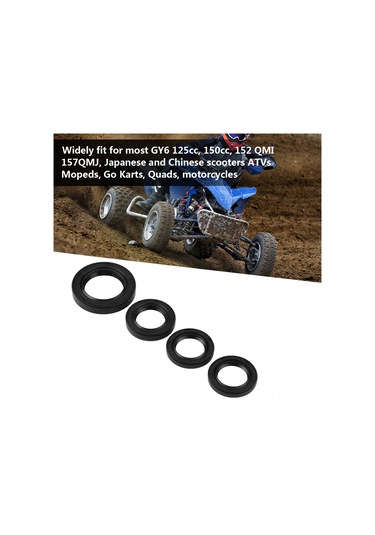 Padalink Yüksek Dayanımlı Kauçuk Motosiklet Yağ Mühür Seti 4 Adet - Gy6 125cc/150cc Ve Scooterlar İçin Oem 42395076 Yerine Geçici