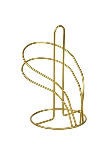 Edora Home Gold Kuğu Kağıt Rulo Havluluk, Dik Dekoratif Havlu Peçetelik - Metal Paslanmaz Gold