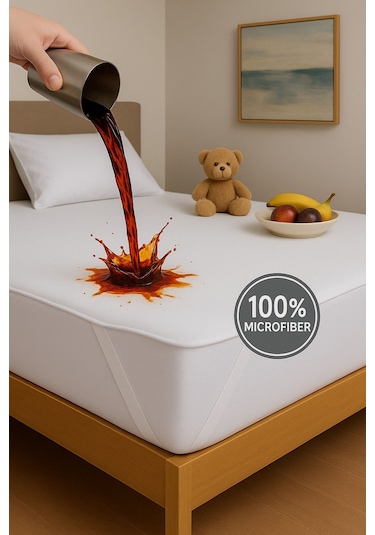 Formeya Pamukkale Alez Mikro Lastikli Su Sıvı Geçirmez Yatak Koruyucu  TekKişilik  Alez