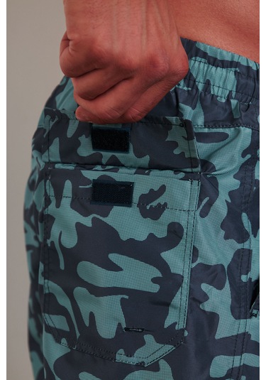 Enrico Ferry Erkek Hızlı Kuruyan Kamuflaj Baskı Deniz Şortu 2531