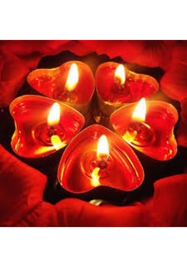 50 Adet Tea Light Kalpli Mum Kırmızı Mum Tealight Mum Yılbaşı Mumları Romantik Dekor Mum