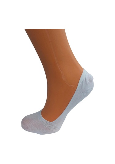 3'lü Kadın Pamuklu Babet Çorap-beyaz Beyaz