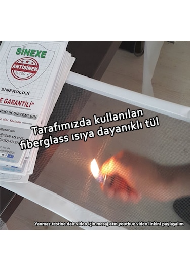 Cırtlı Yapışkanlı Pencere Sineklik - Pvc Pimapen Cam Sinekliği