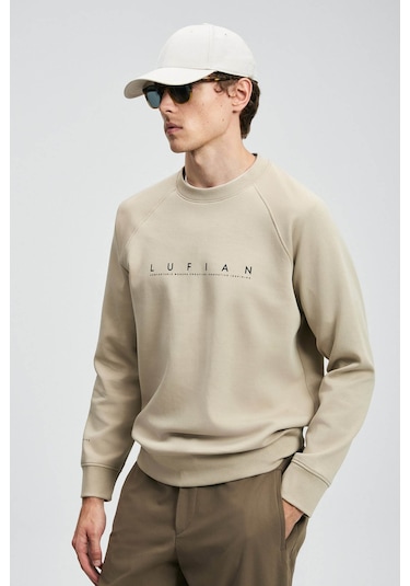 Lufian Cooper Bej Erkek Sweatshirt 112030177 Bej