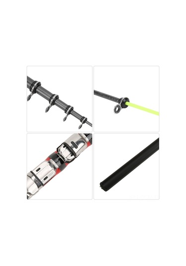 Qingmipy Kırmızı Karbon Ultra Hafif Uzak Atış Balıkçılık Kamışı 2.7m - Yumuşak Kuyruk, Dayanıklı Metal Halka, Ergonomik Anti-skaydı Kolluk, Portatif Kısa Boy Tasarım