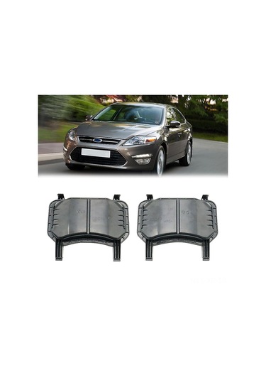 Xiyyadms Ford Mondeo Mk4 2008-2013 Ön Far Kapakları Abs Malzeme, Kolay Montaj, Dayanıklı Ve Uyumlu Siyah Far Koruyucu Seti