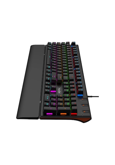 Nova Mk104 Rainbow Bilek Destekli Türkçe Fullanti-ghosting Mekanik Oyuncu Klavyesi Siyah Blue Switch