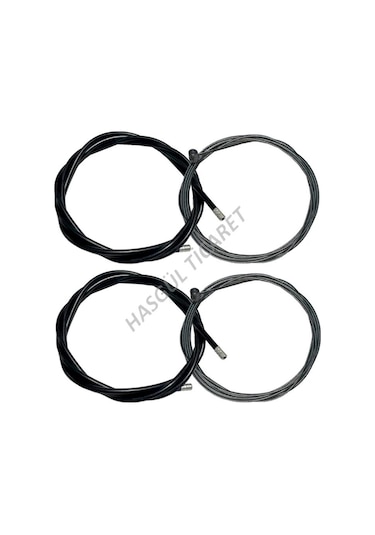 Hsgl Bisiklet Fren Siyah Dış Kablo ve Tel Set