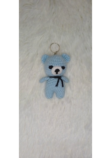 Amigurumi Ayıcık Anahtarlık Mavi